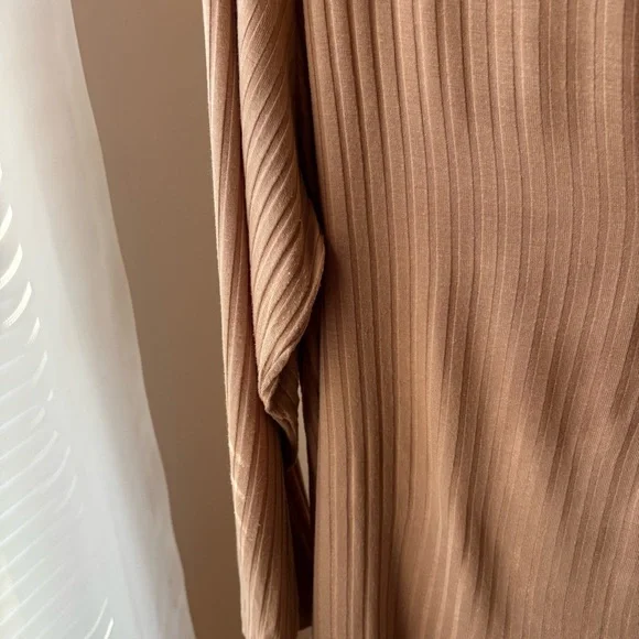 Nordstrom Single Thread Caramel Ribbed Cardigan Size XL NWOT - Picture 3 of 5